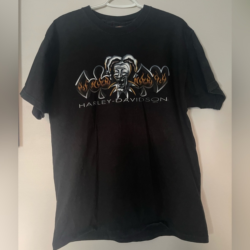 Harley-Davidson Black Tee with Fiery Graphic